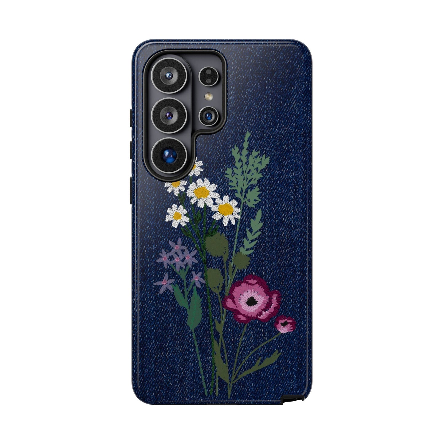 Denim Florals Tough Case