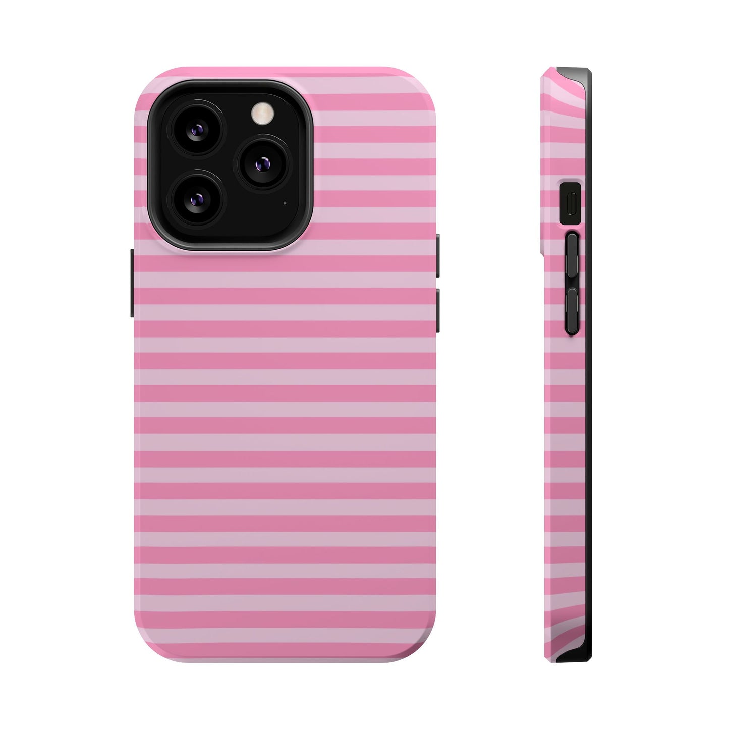 Pink Striped MagSafe Case