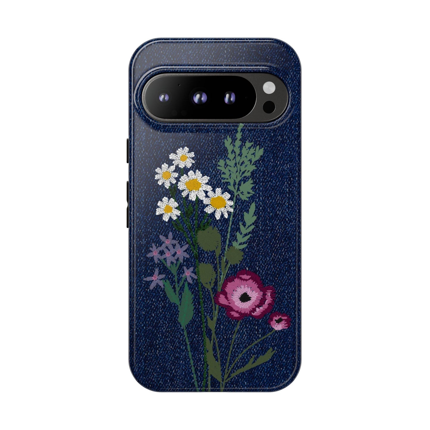 Denim Florals Tough Case