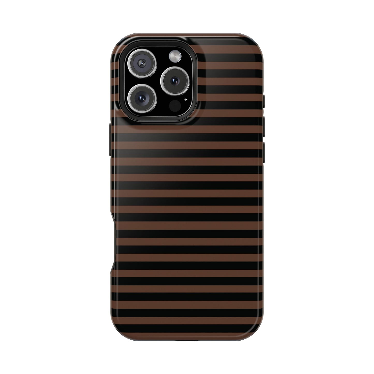 Brown Striped MagSafe Case