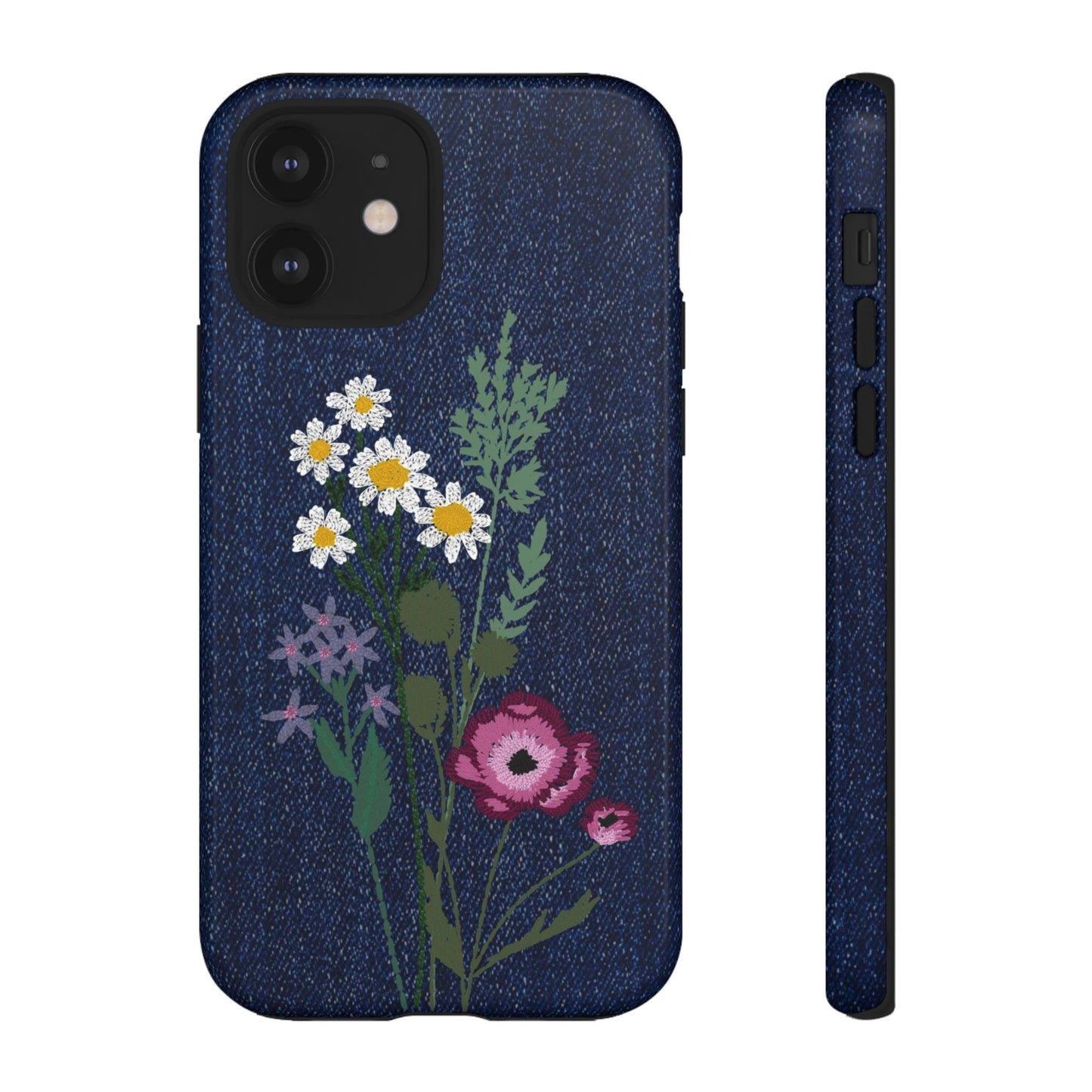 Denim Florals Tough Case
