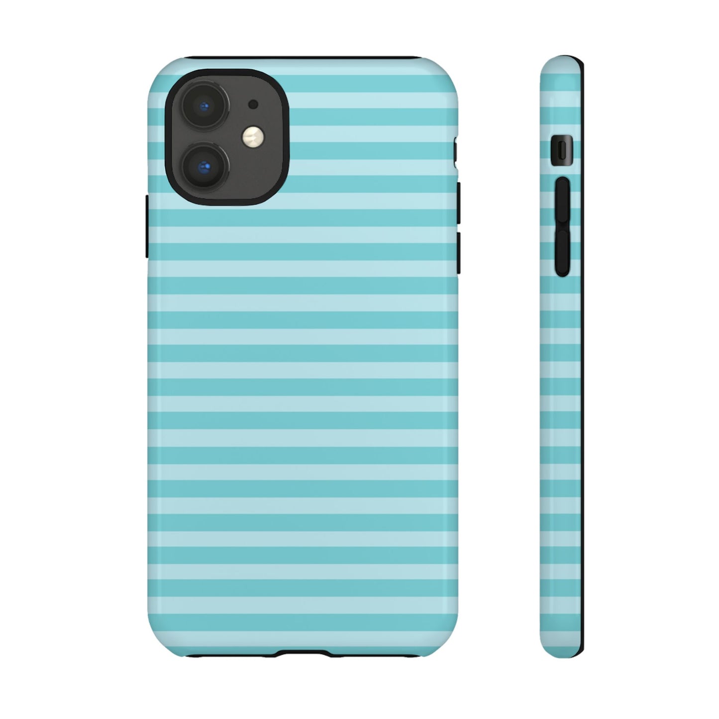 Teal Striped Tough Case