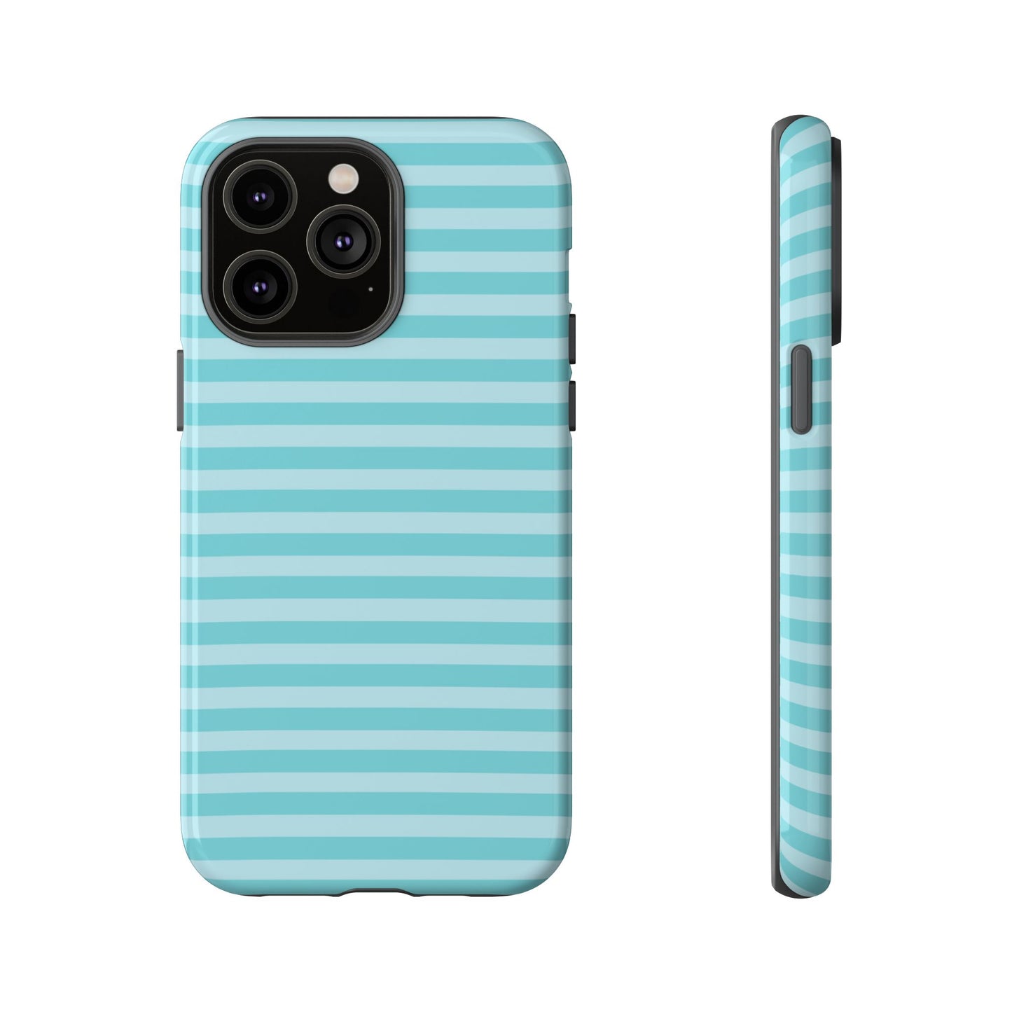 Teal Striped Tough Case