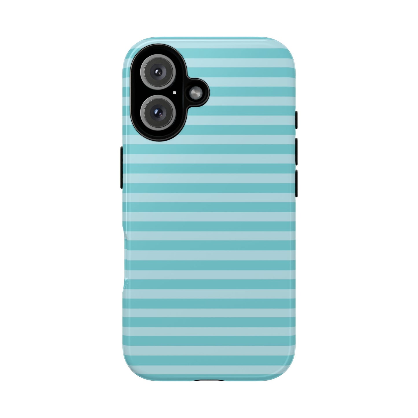 Teal Striped Tough Case