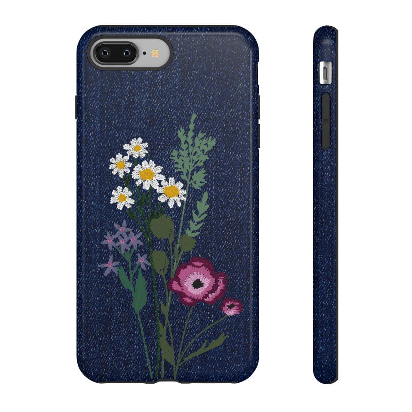Denim Florals Tough Case