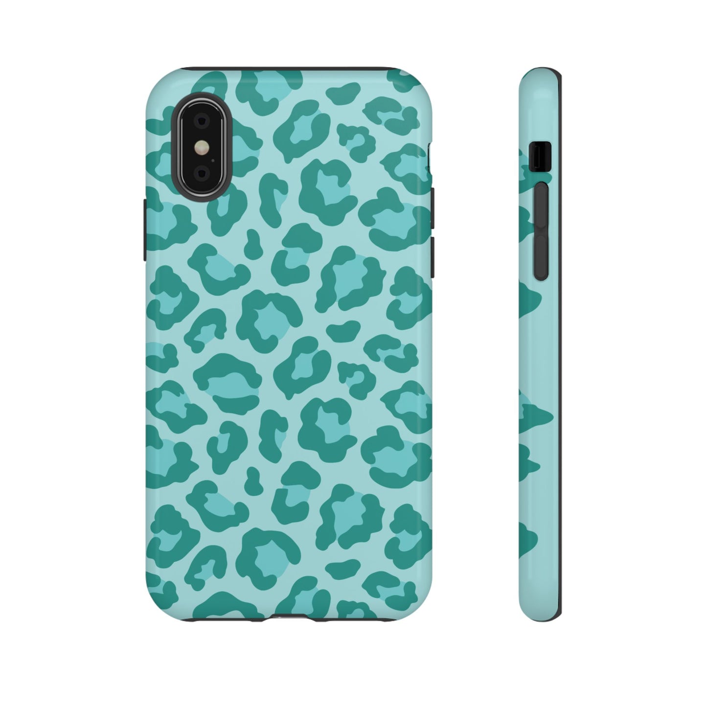 Teal Leopard Tough Case