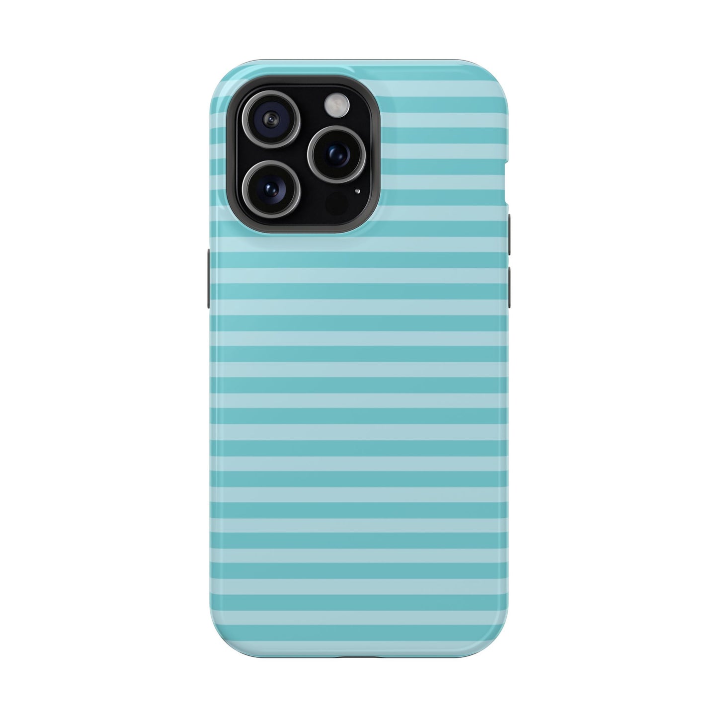 Teal Striped MagSafe Case