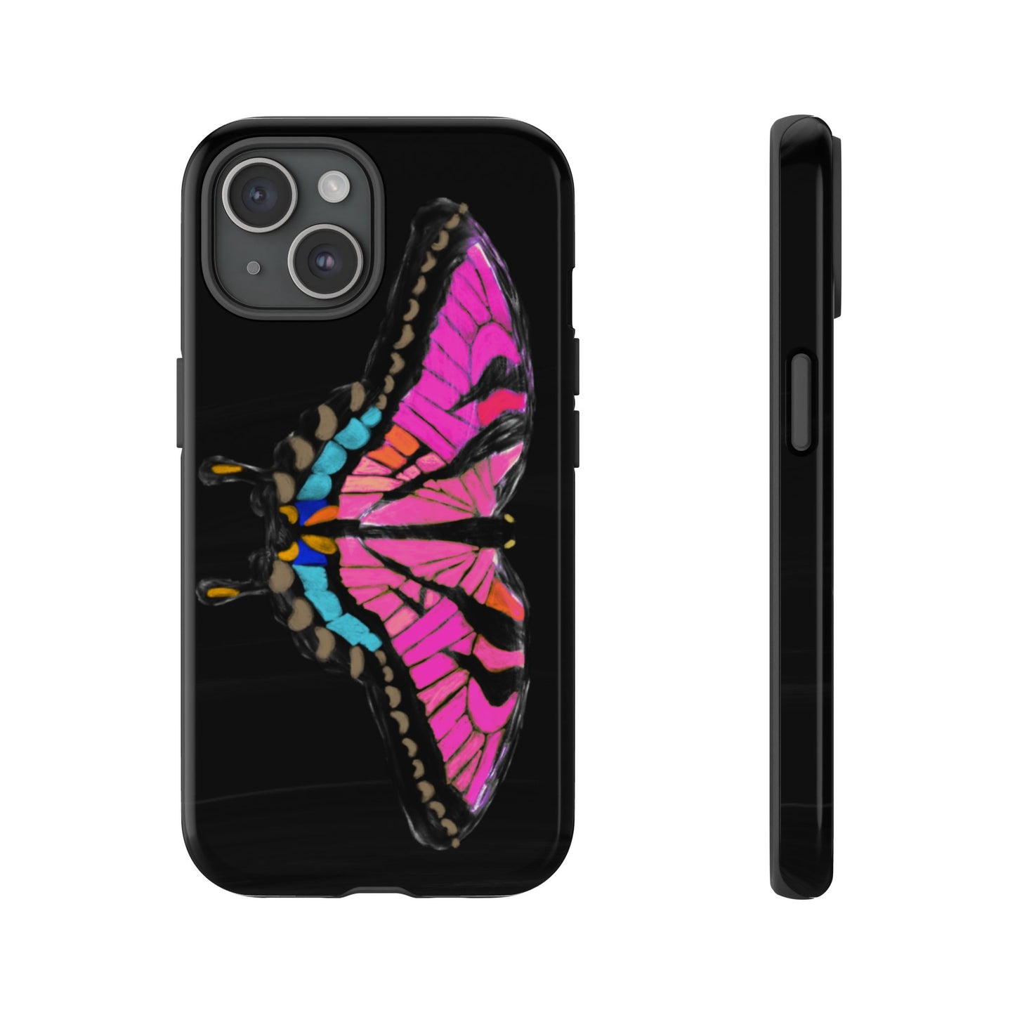 Pink Butterfly Tough Case