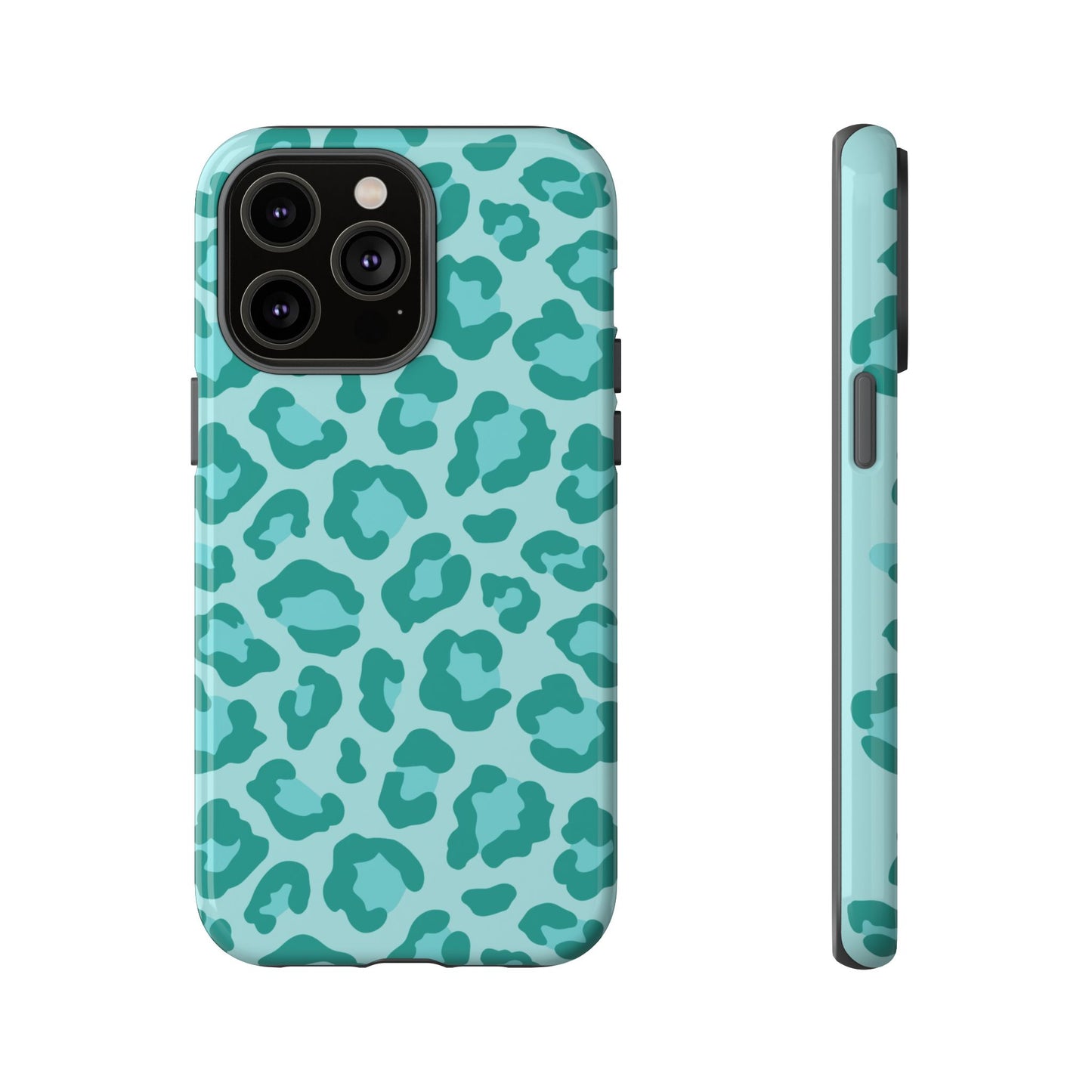 Teal Leopard Tough Case