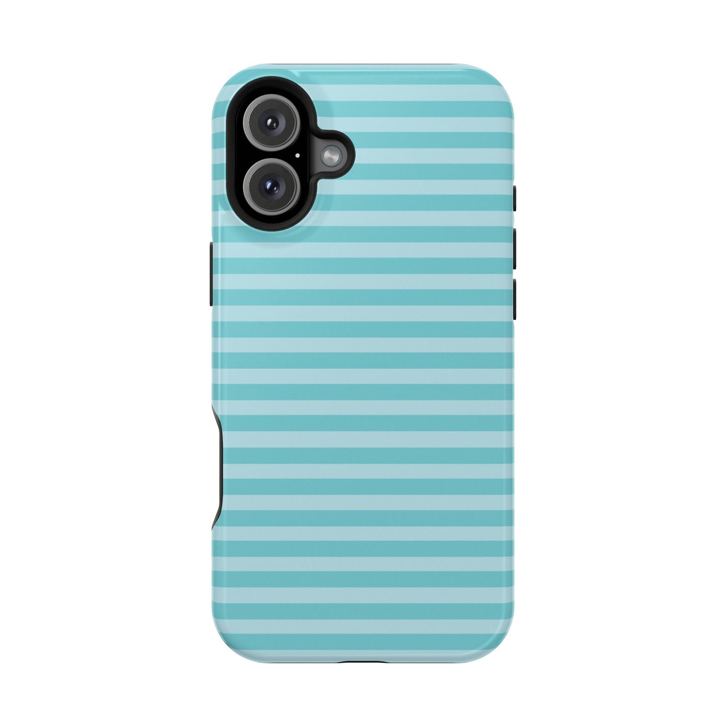 Teal Striped MagSafe Case