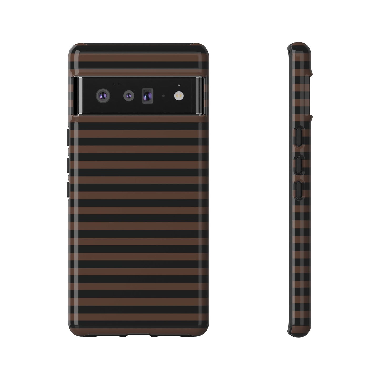Brown Striped Tough Case