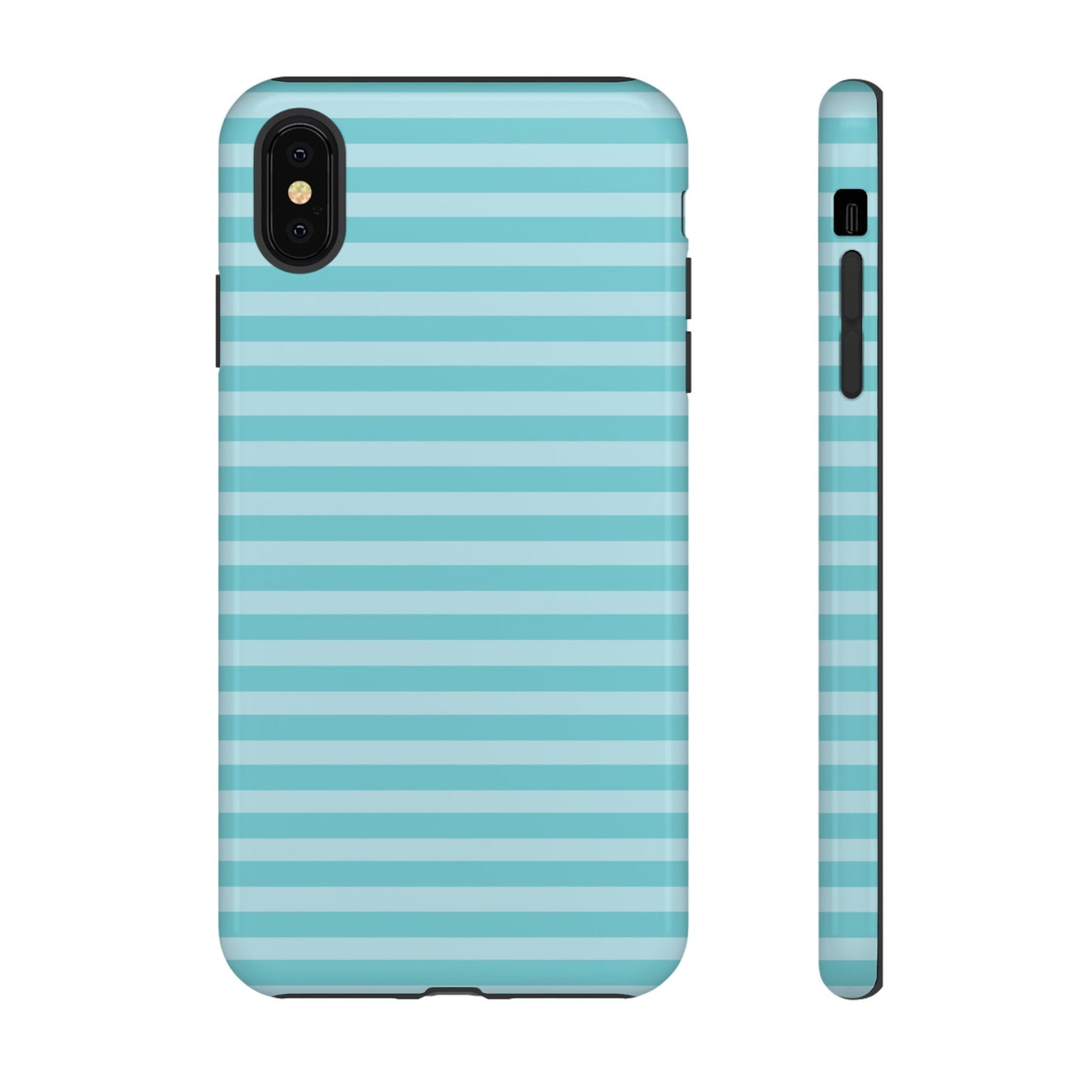 Teal Striped Tough Case