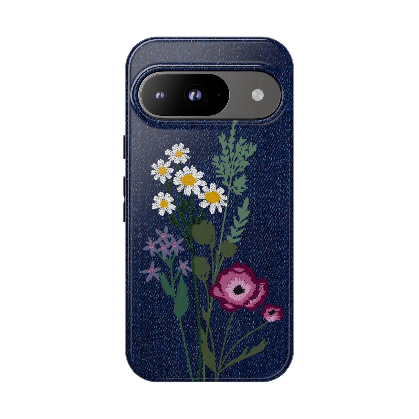 Denim Florals Tough Case