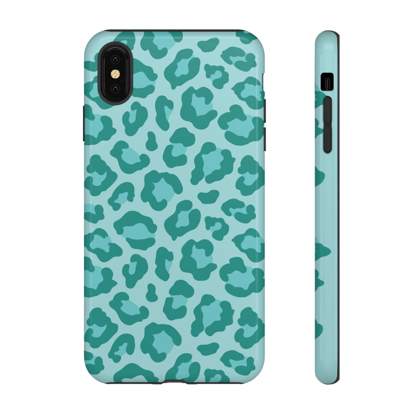 Teal Leopard Tough Case
