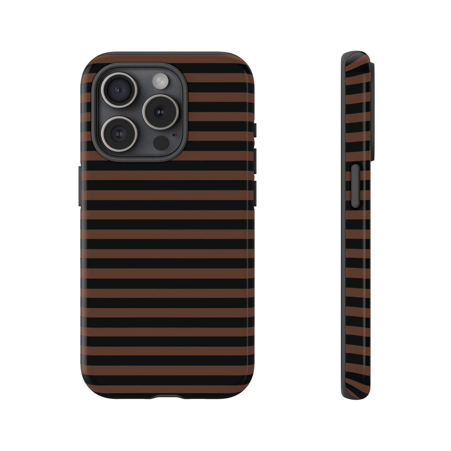 Brown Striped Tough Case