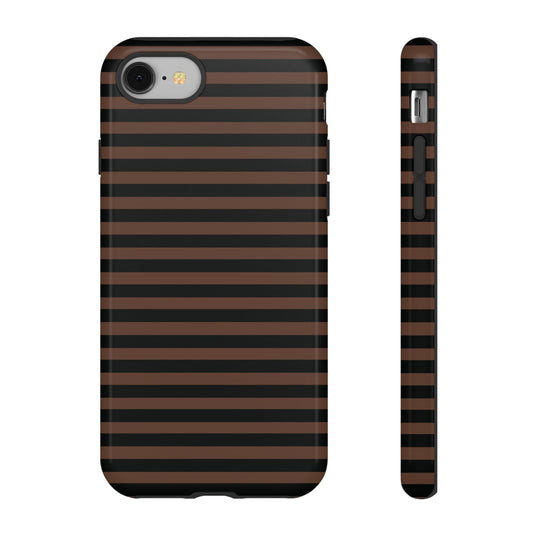 Brown Striped Tough Case