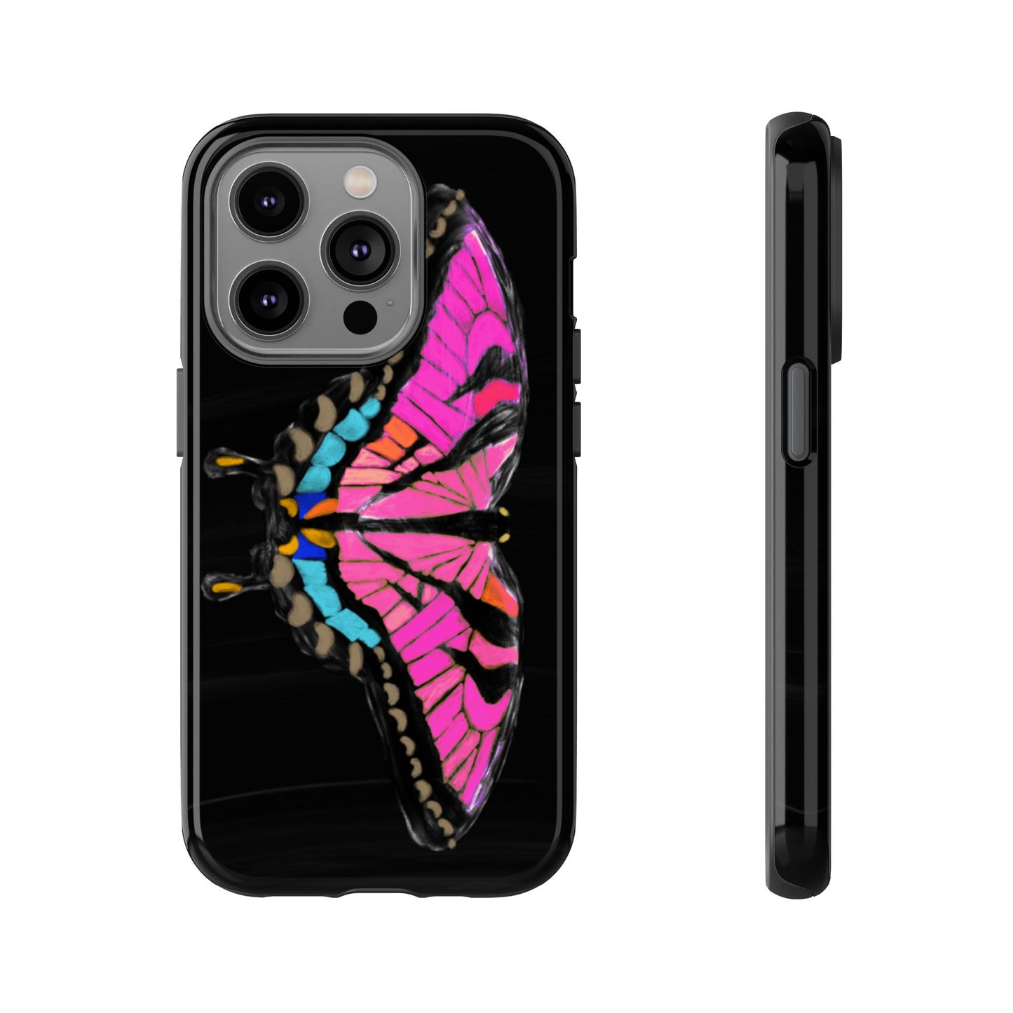 Pink Butterfly Tough Case