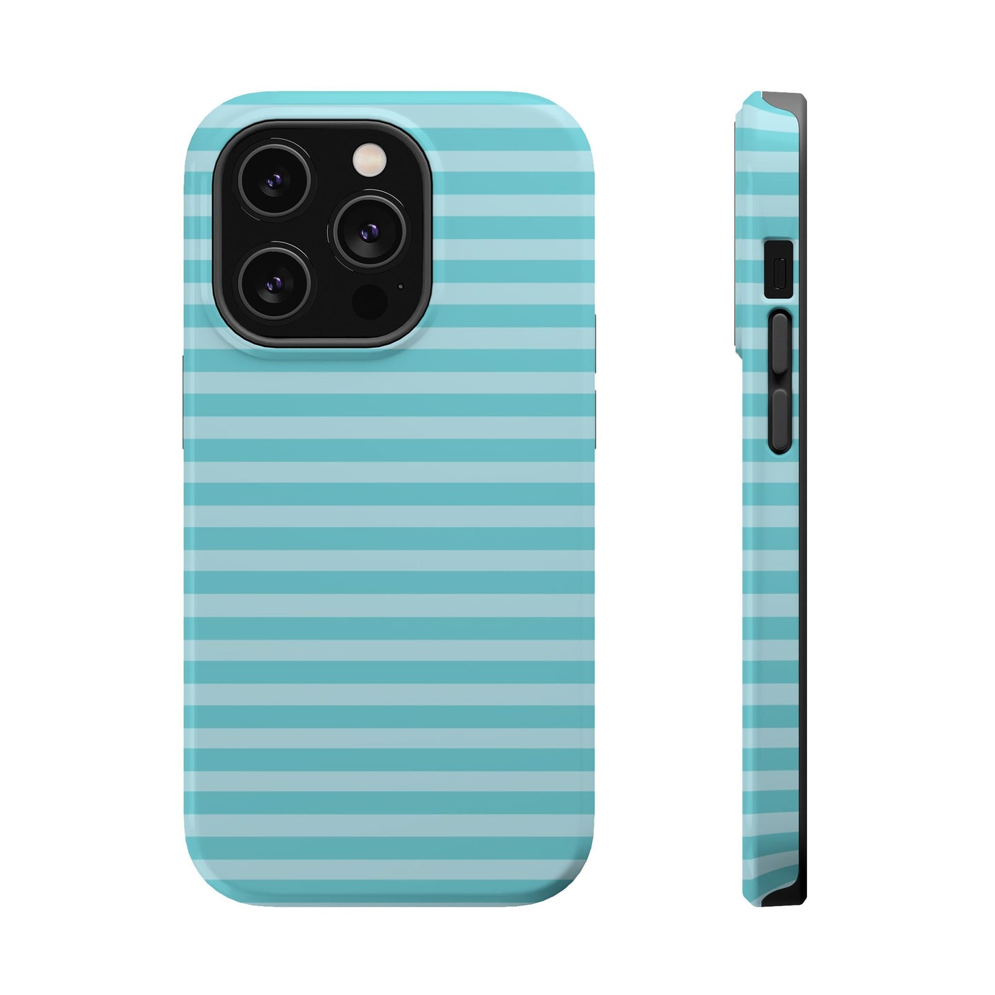Teal Striped MagSafe Case