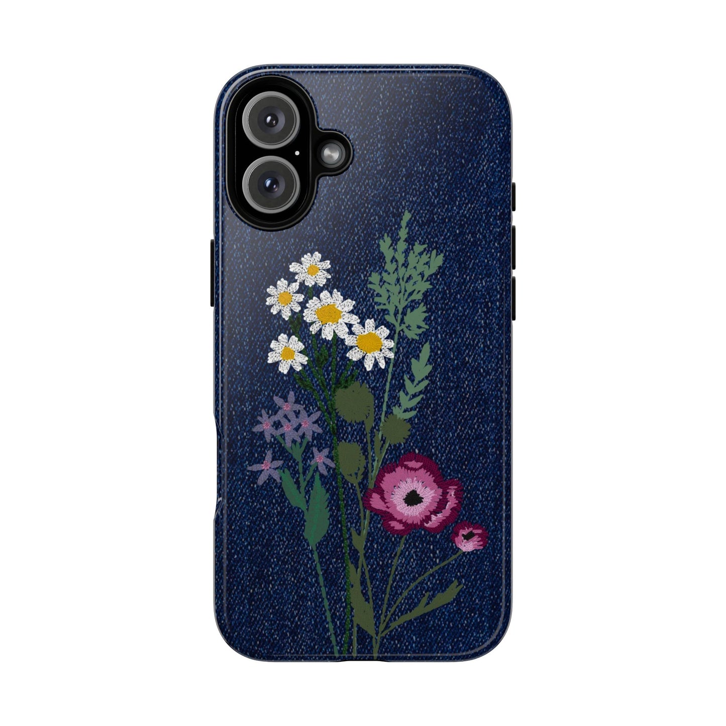 Denim Florals Tough Case