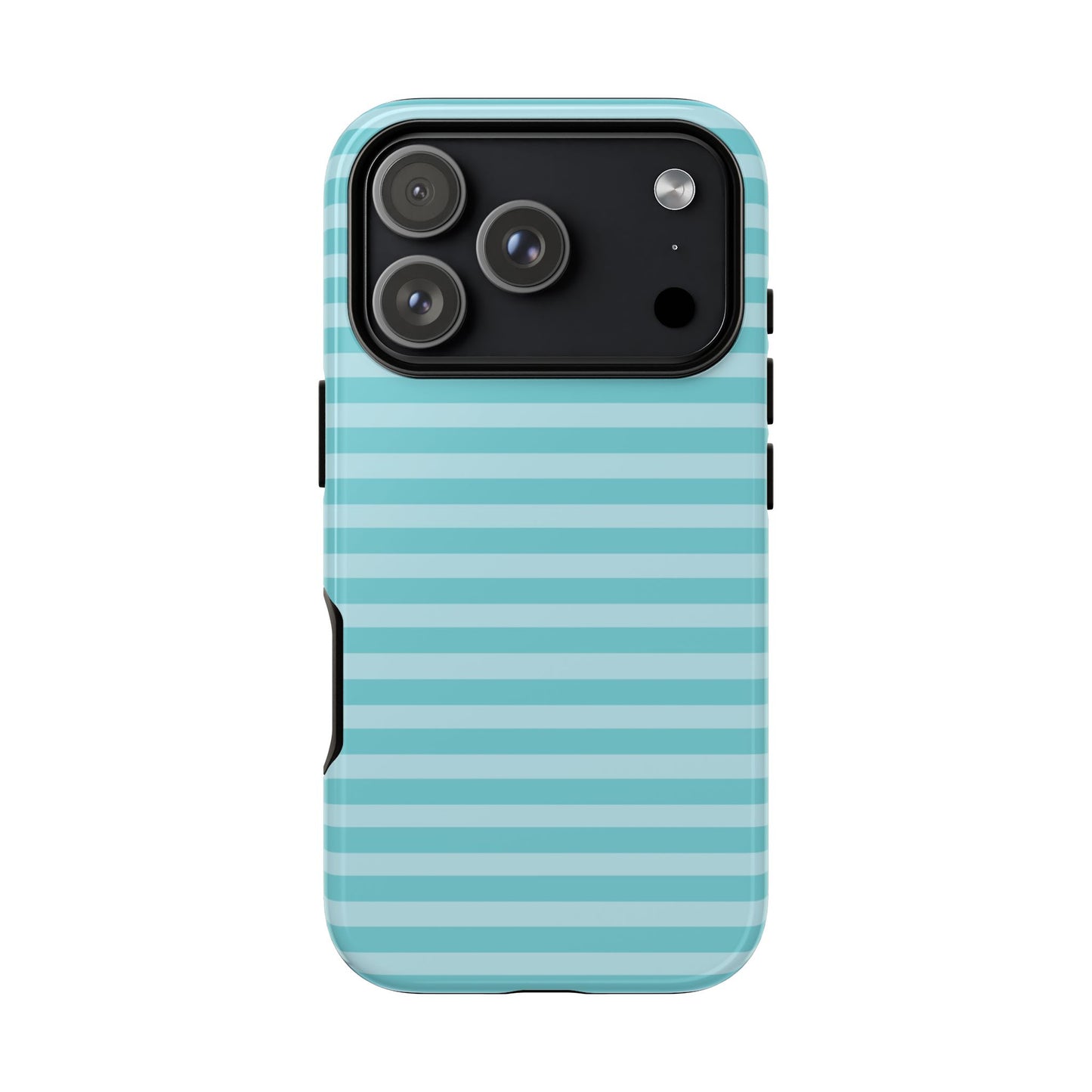 Teal Striped Tough Case