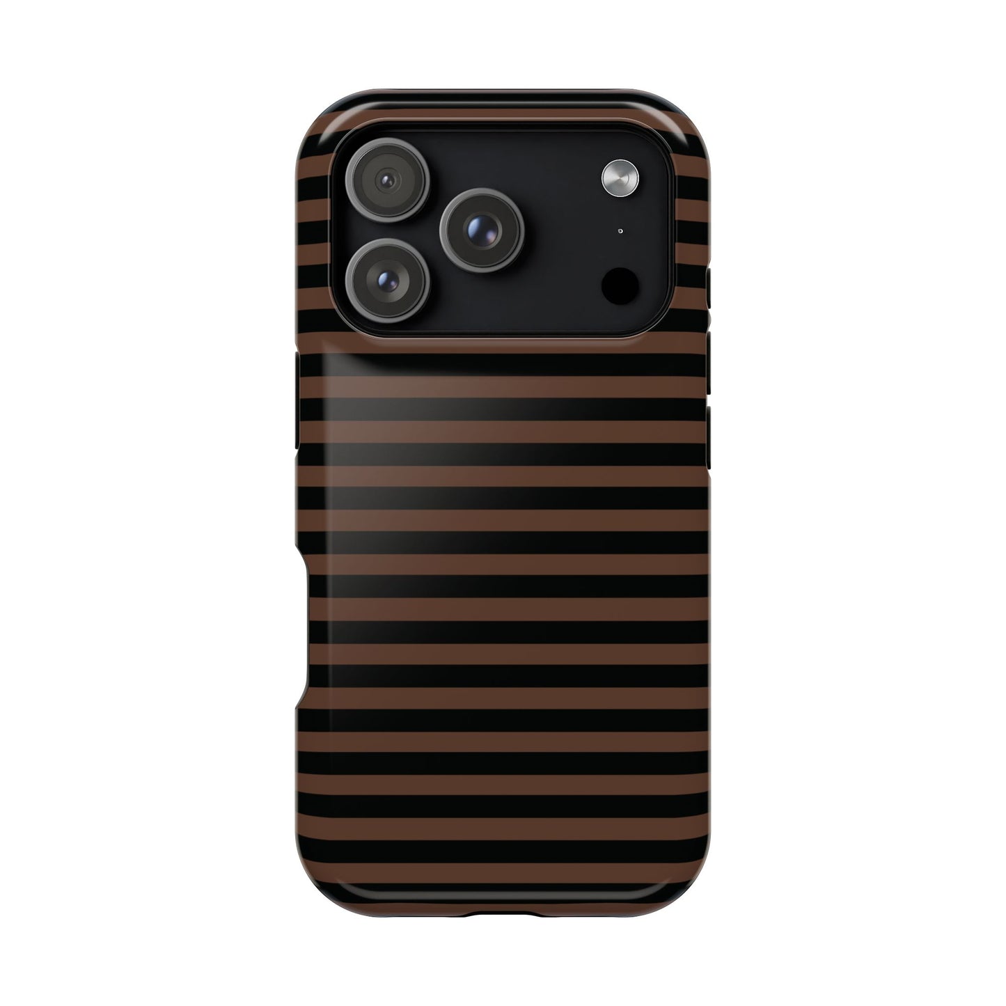 Brown Striped MagSafe Case