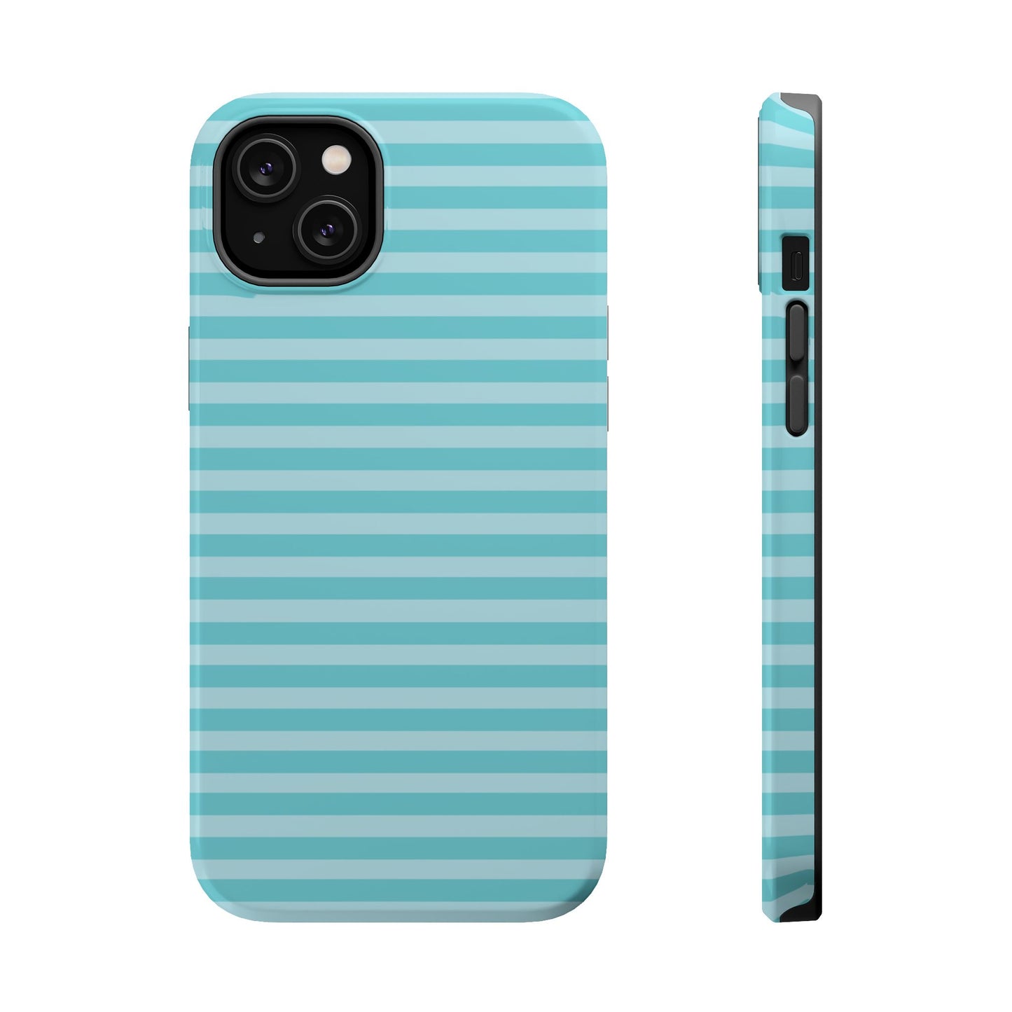 Teal Striped MagSafe Case