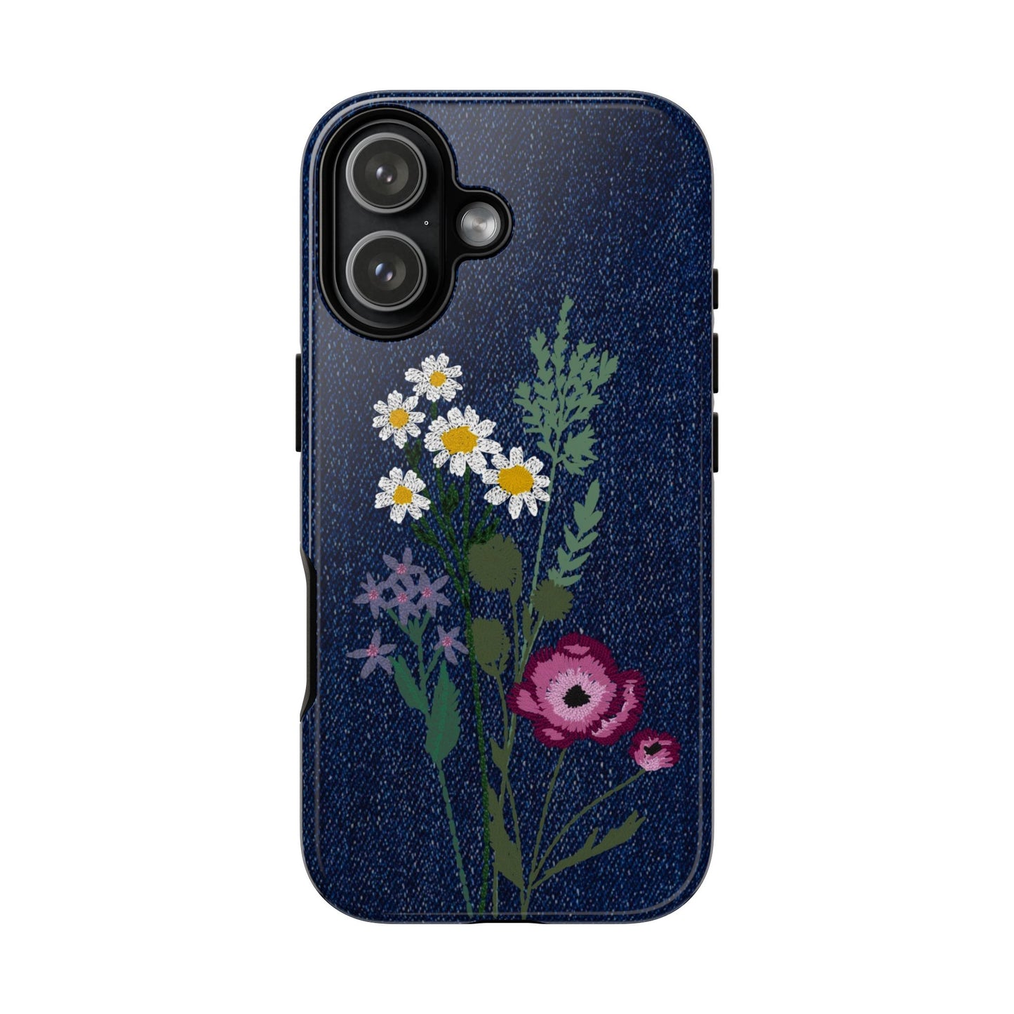 Denim Florals Tough Case