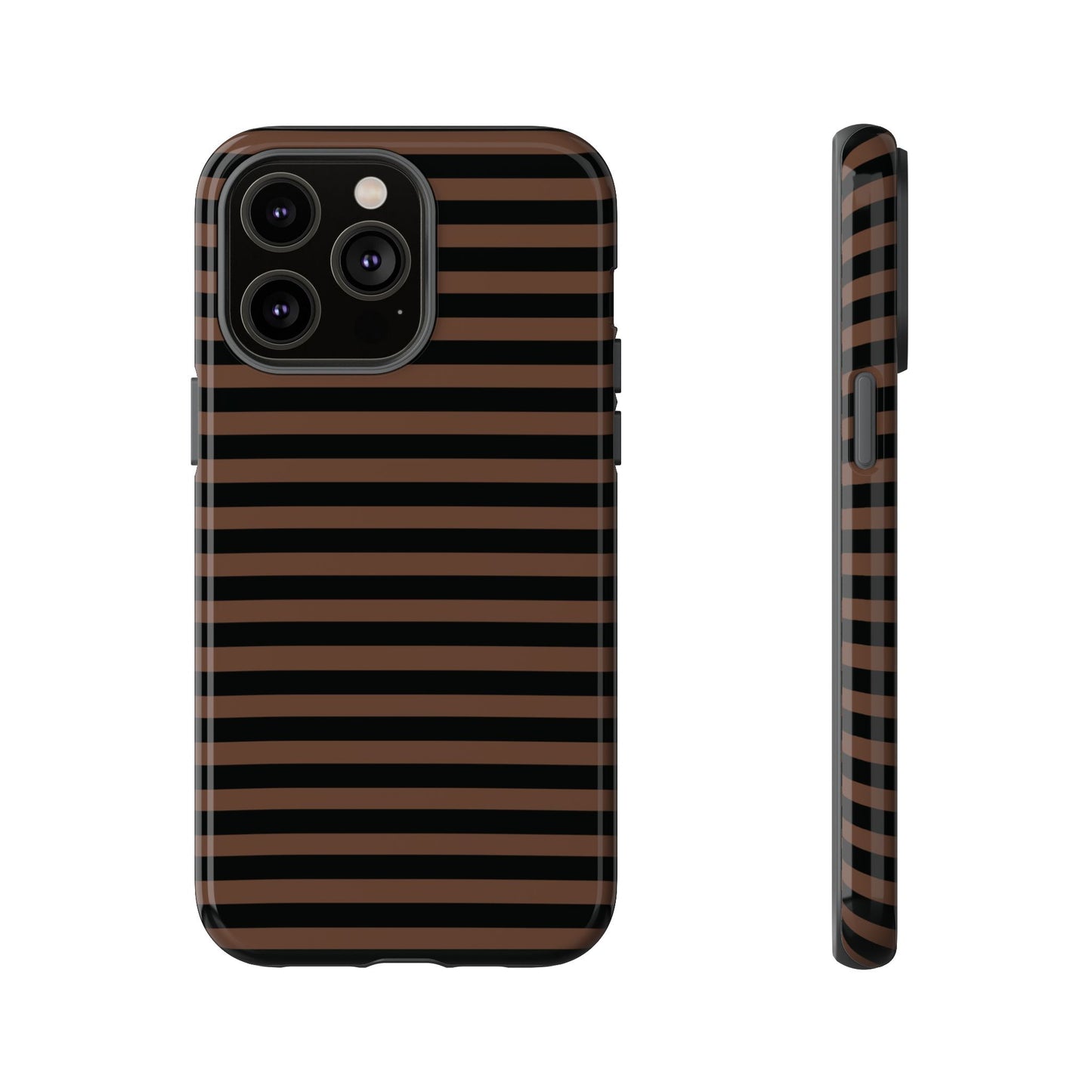 Brown Striped Tough Case