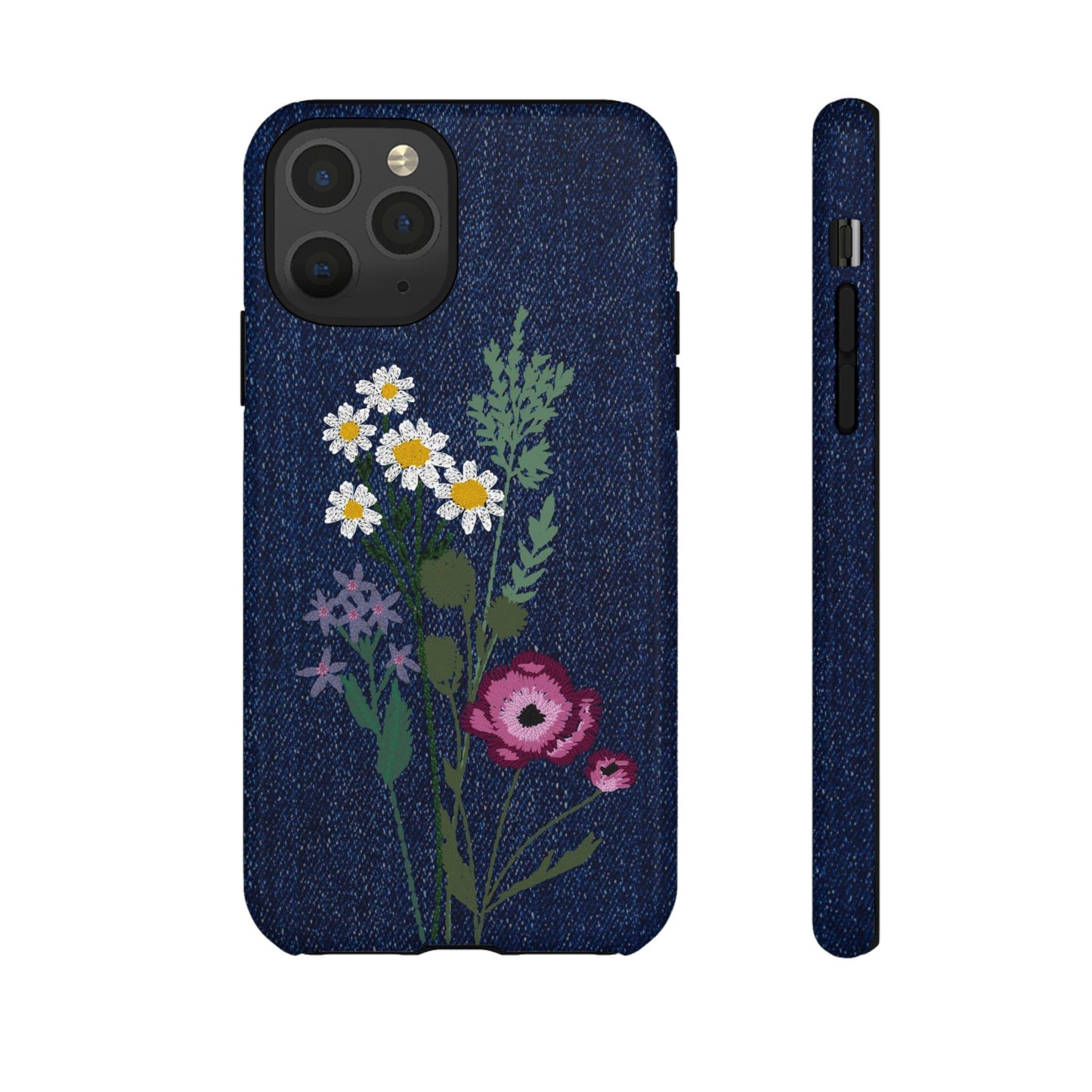 Denim Florals Tough Case