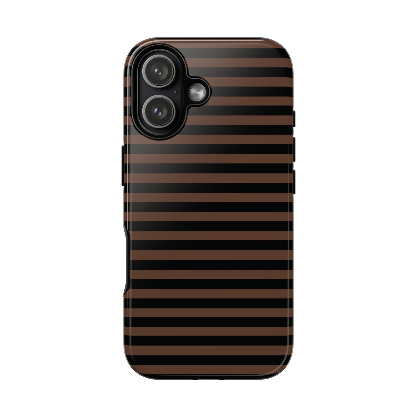 Brown Striped Tough Case