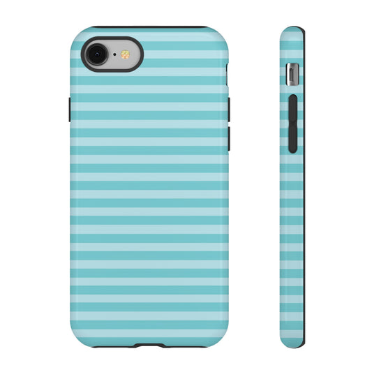 Teal Striped Tough Case