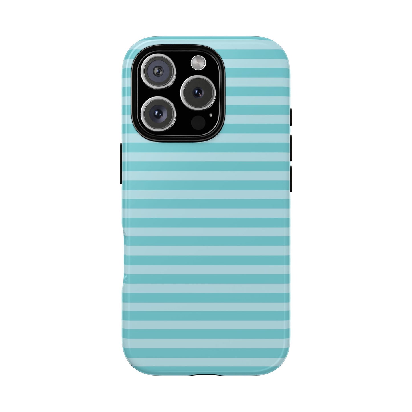 Teal Striped Tough Case