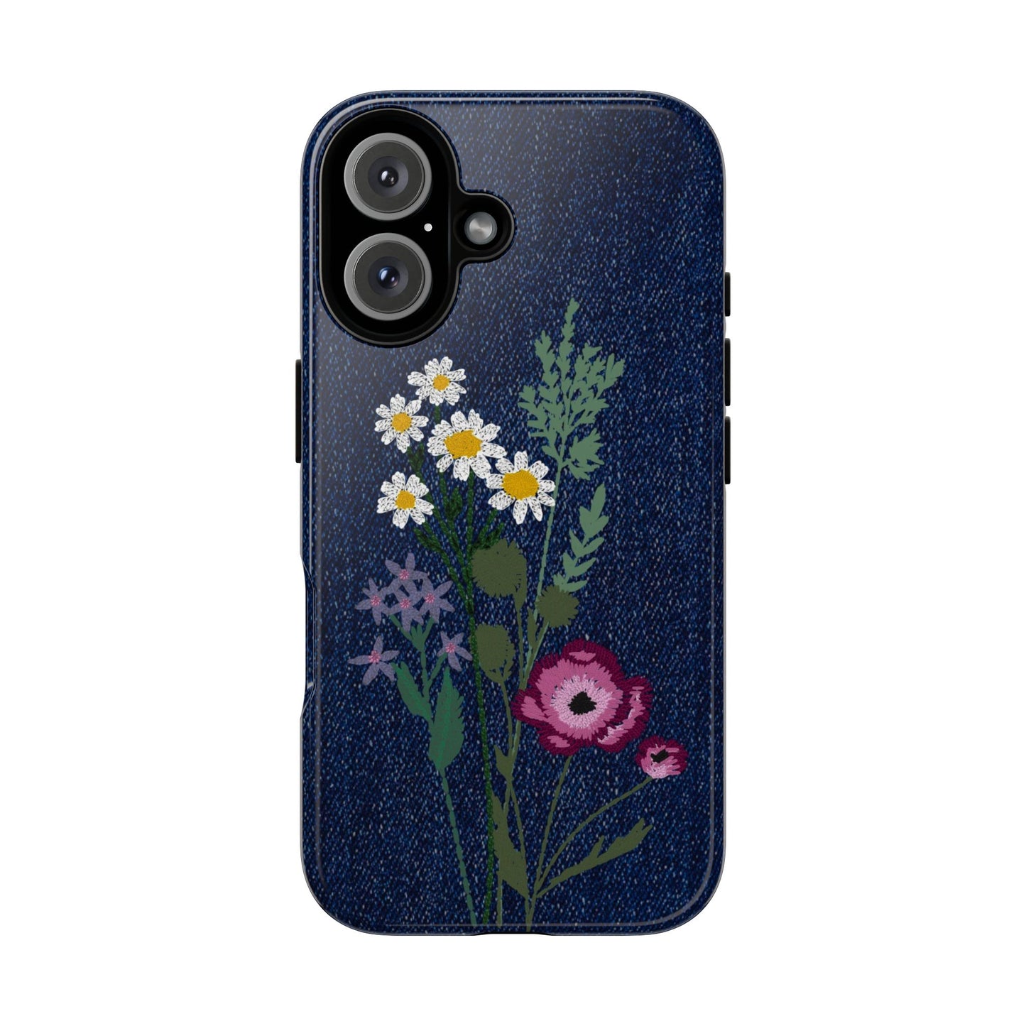 Denim Florals Tough Case
