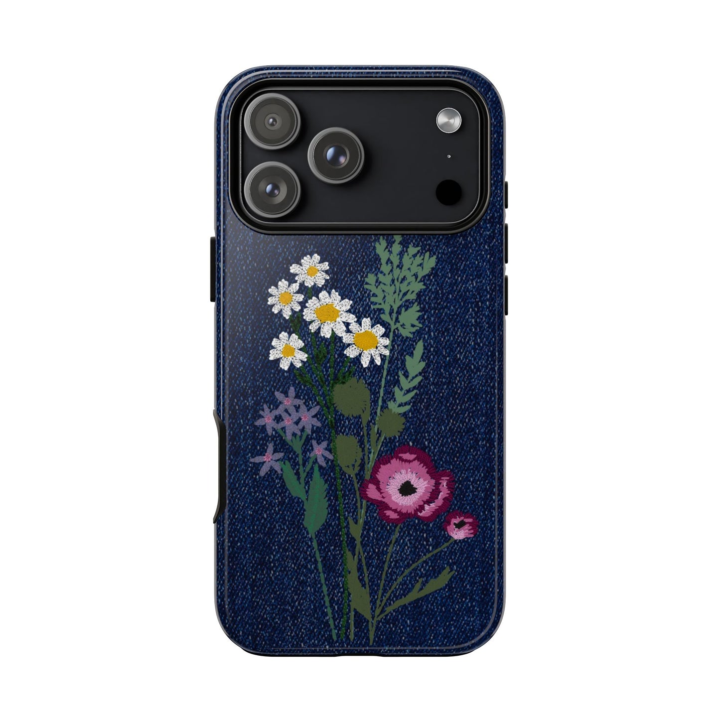 Denim Florals Tough Case