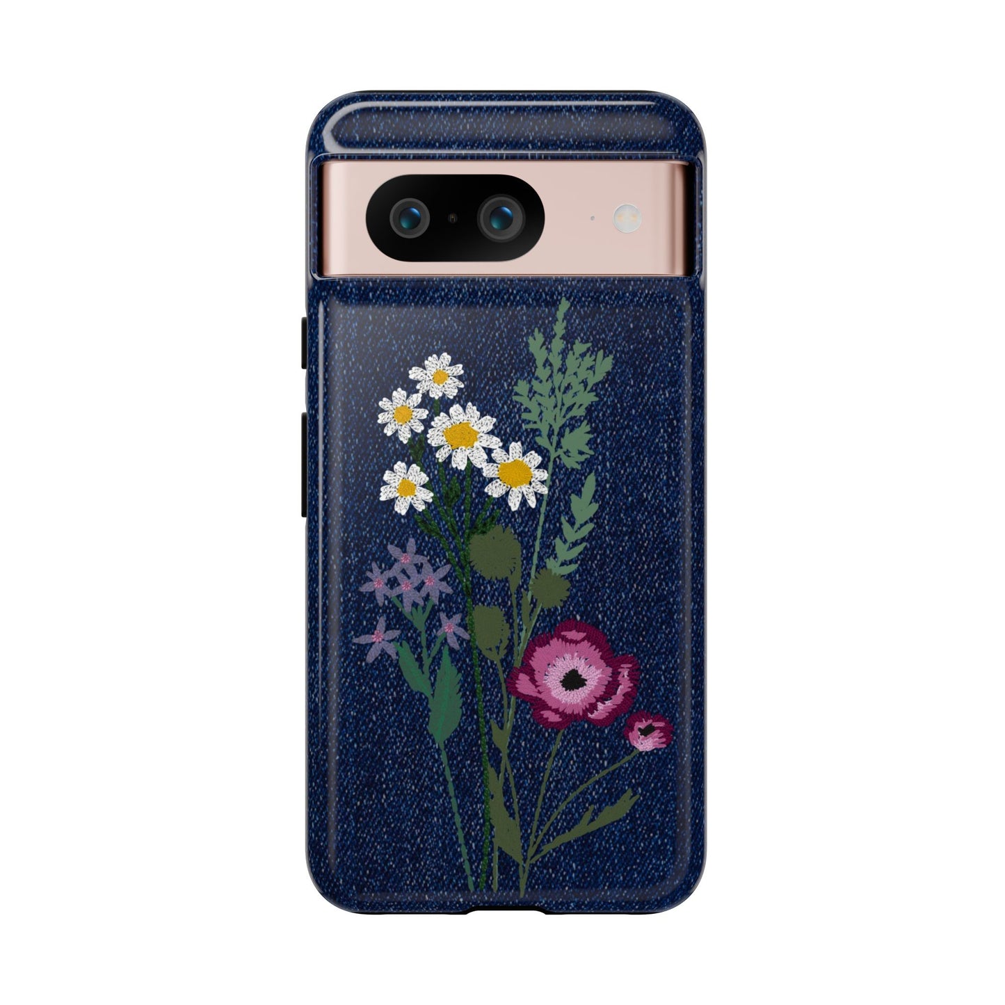 Denim Florals Tough Case