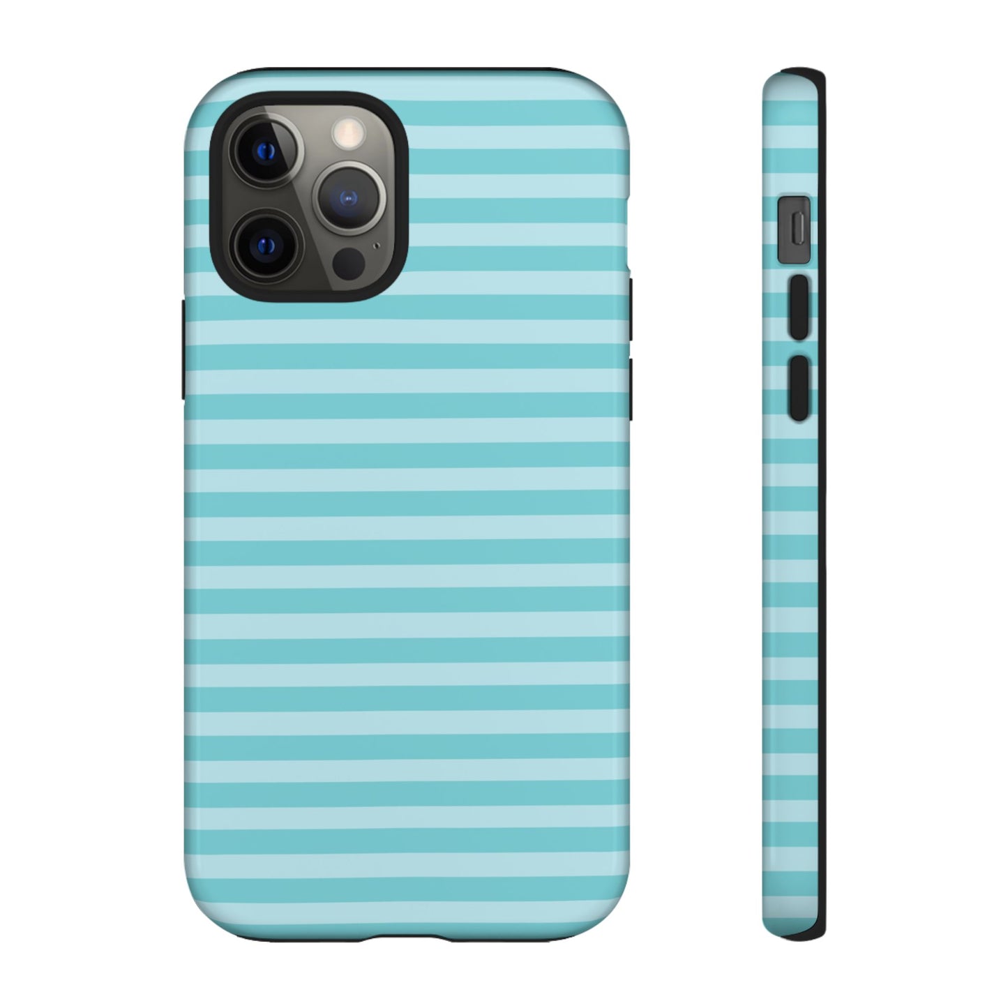 Teal Striped Tough Case