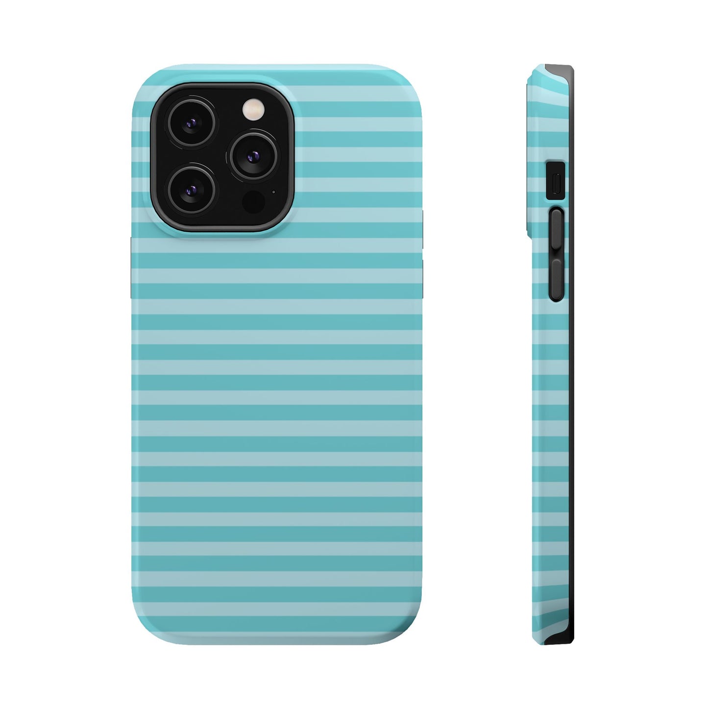 Teal Striped MagSafe Case