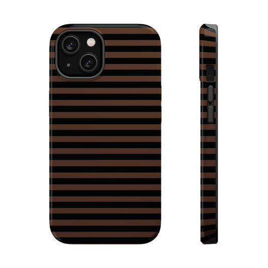 Brown Striped MagSafe Case