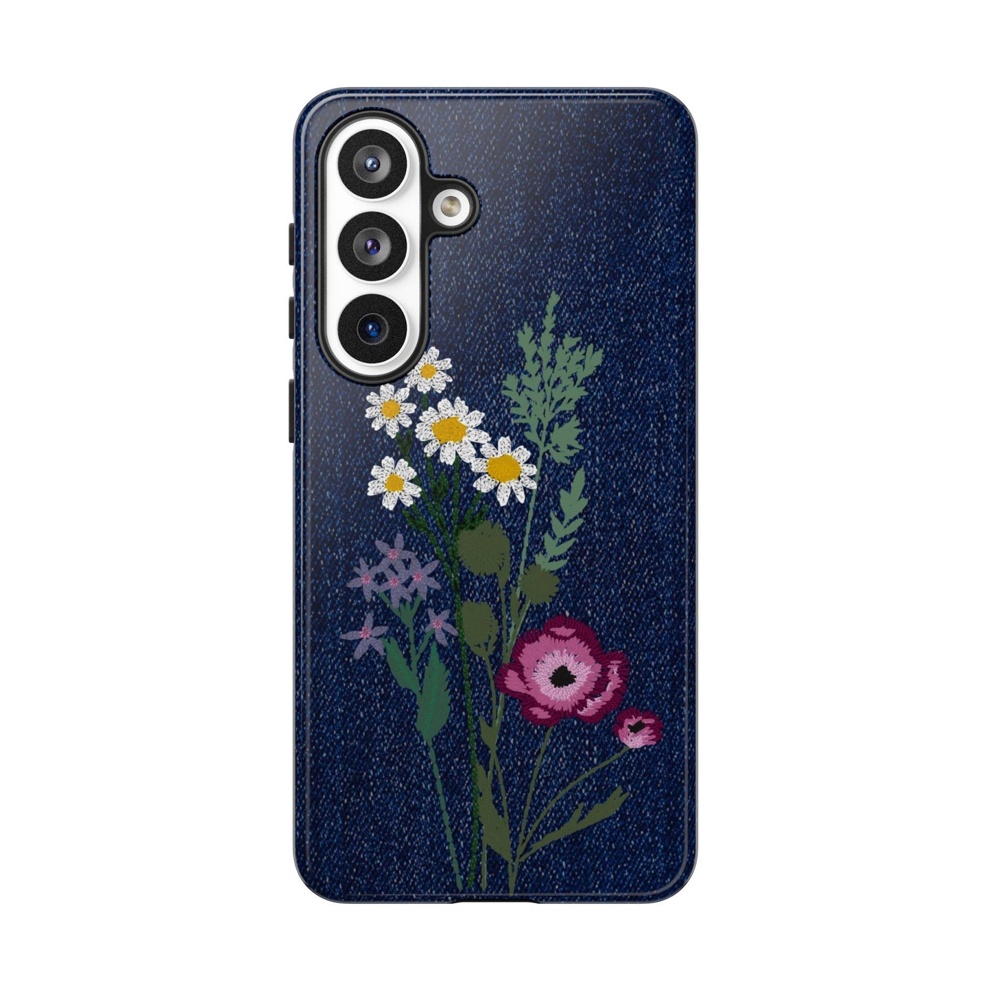 Denim Florals Tough Case