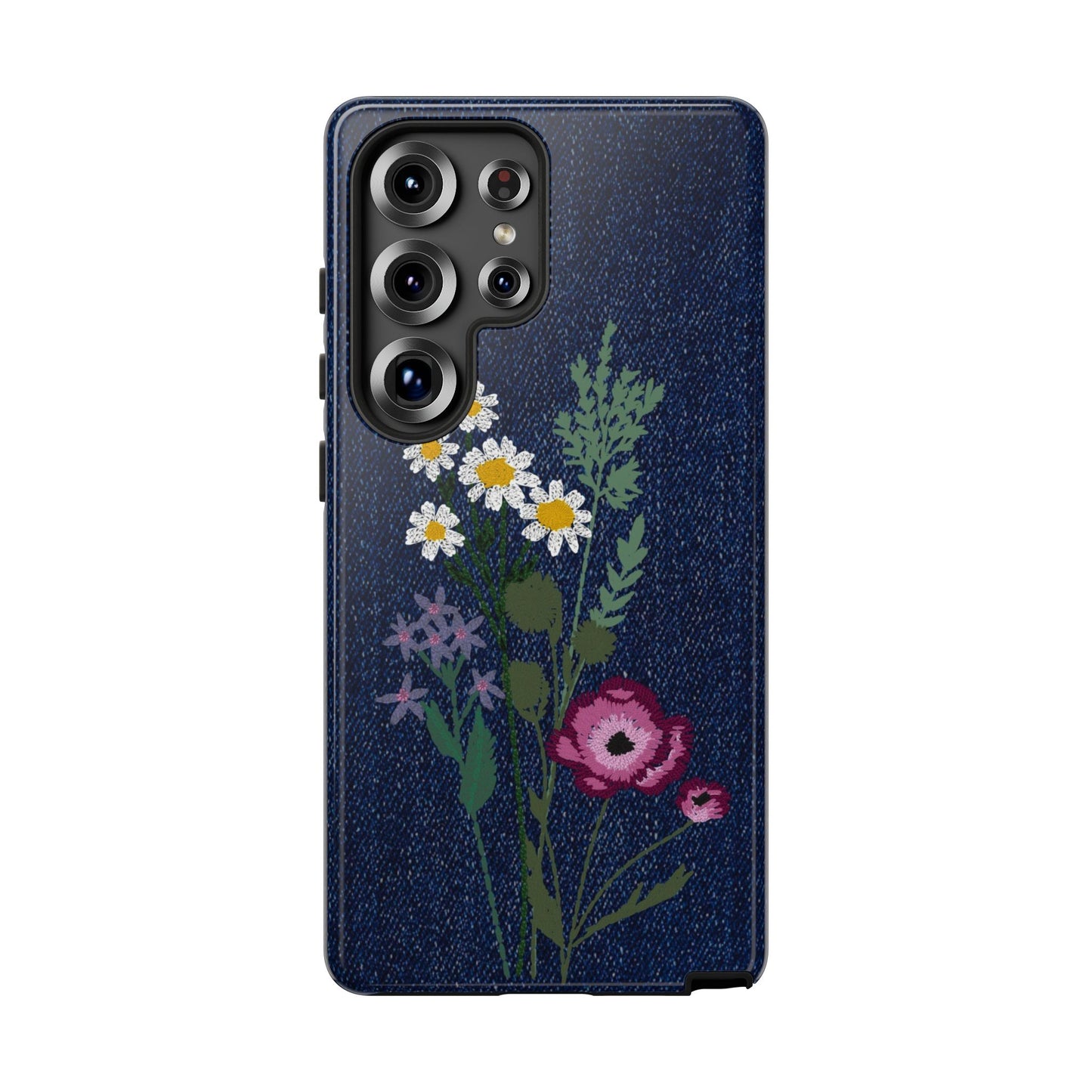Denim Florals Tough Case