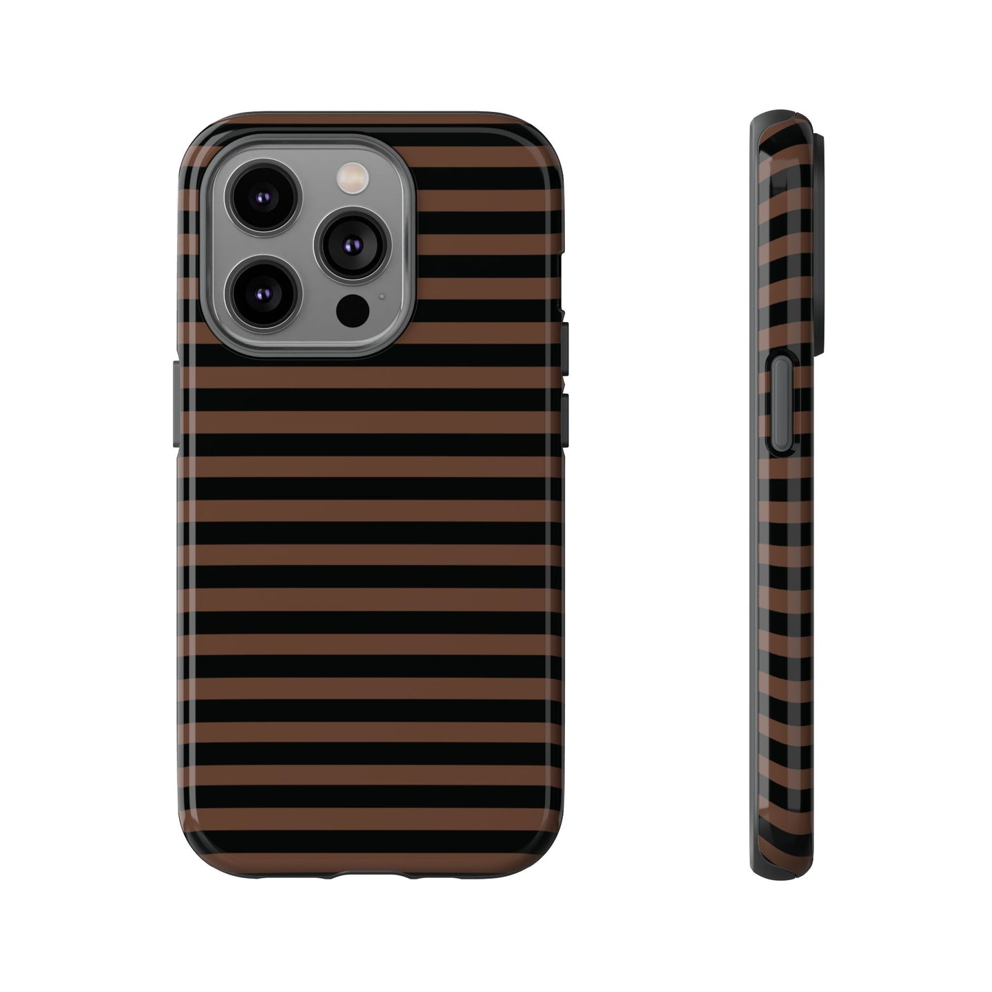 Brown Striped Tough Case