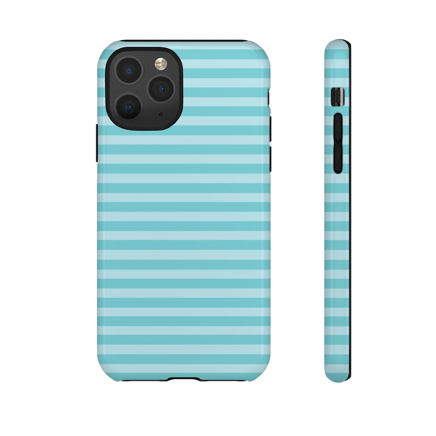 Teal Striped Tough Case