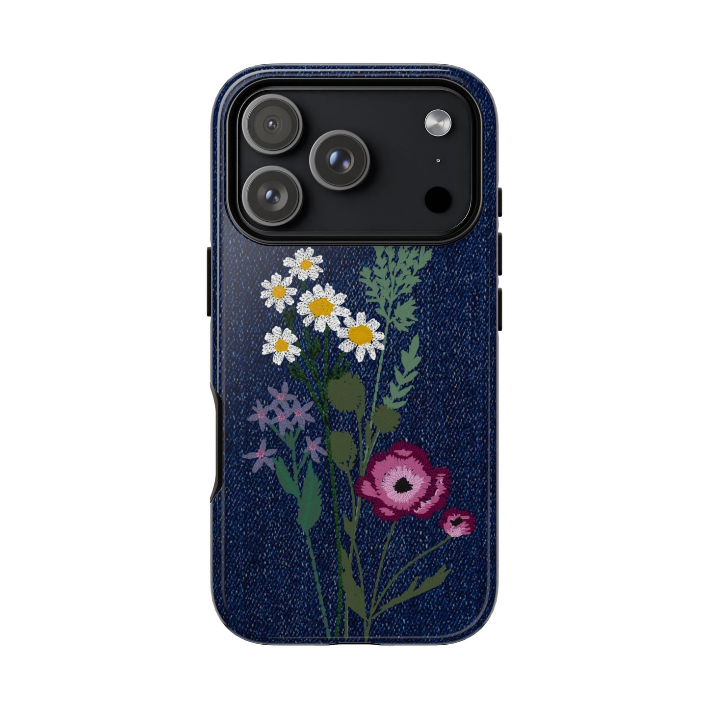 Denim Florals Tough Case