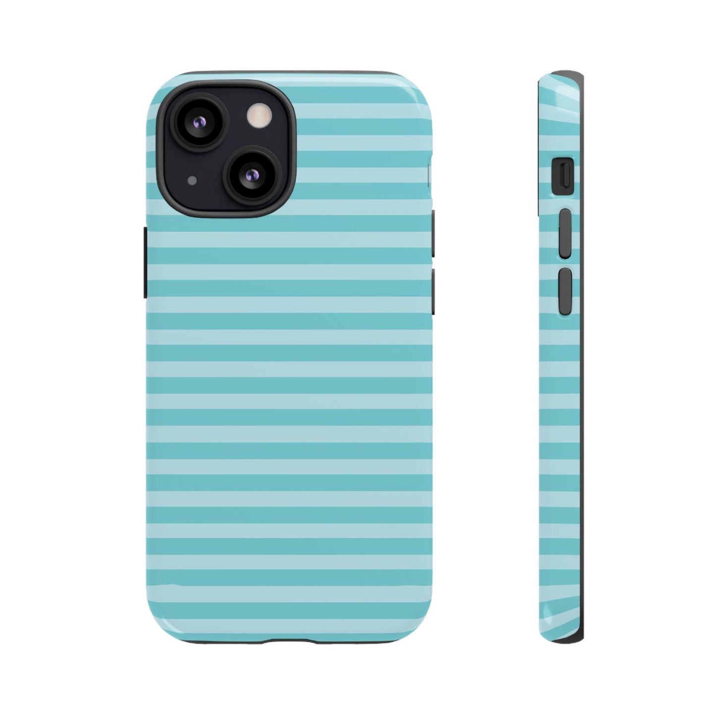 Teal Striped Tough Case