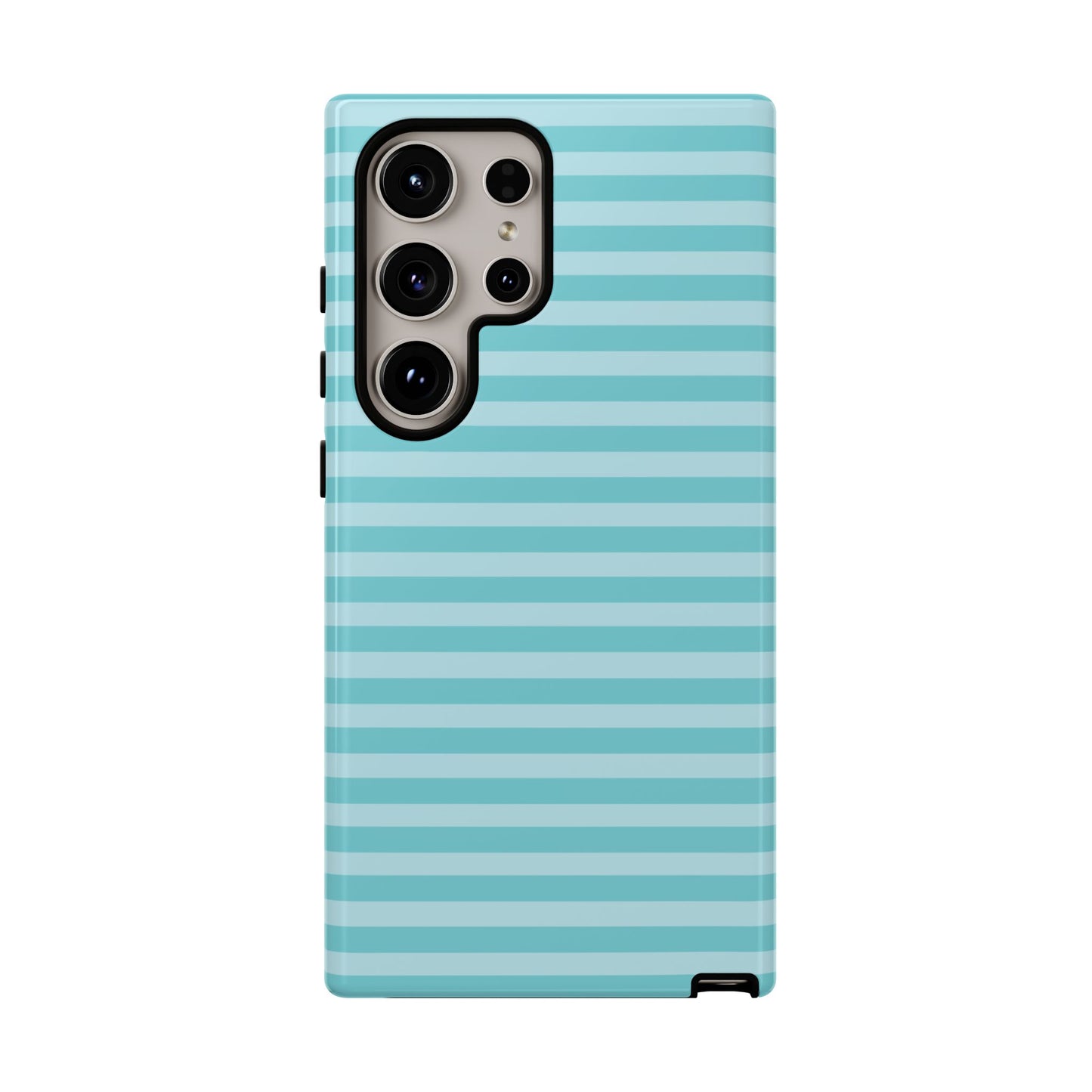 Teal Striped Tough Case