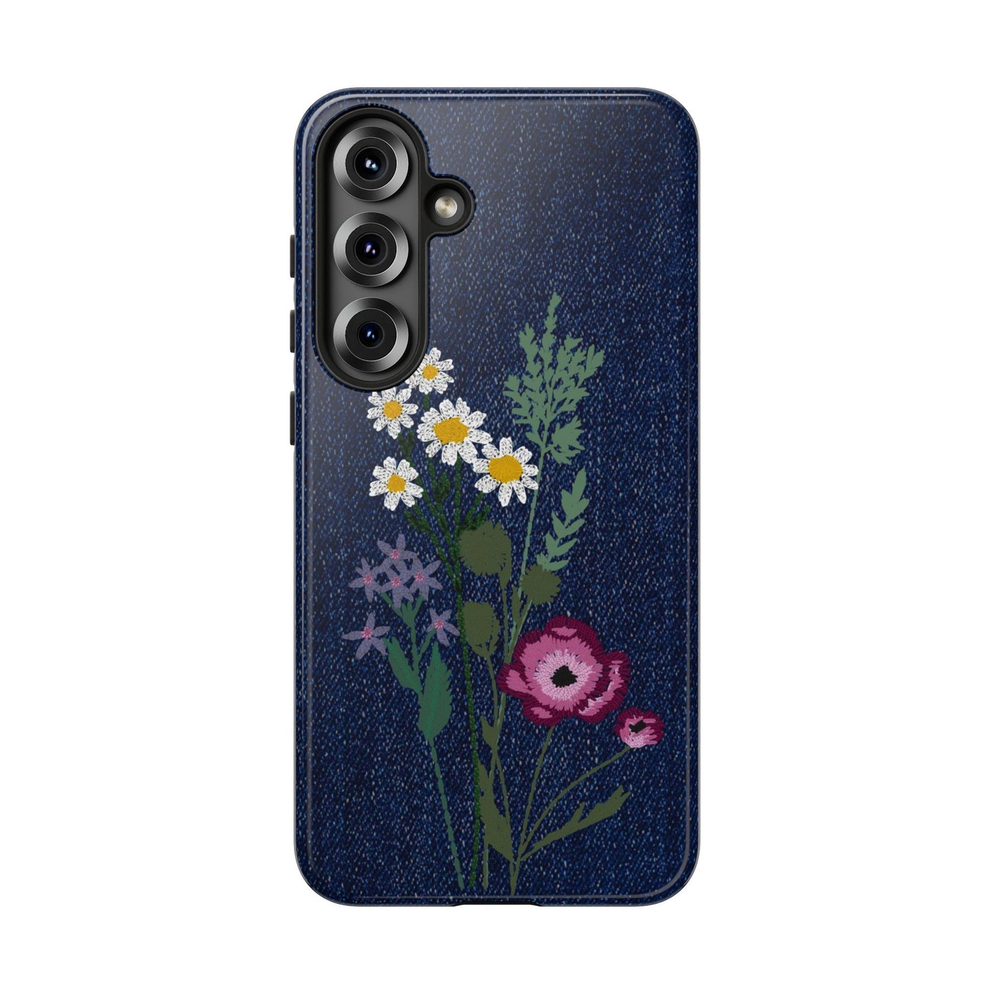 Denim Florals Tough Case