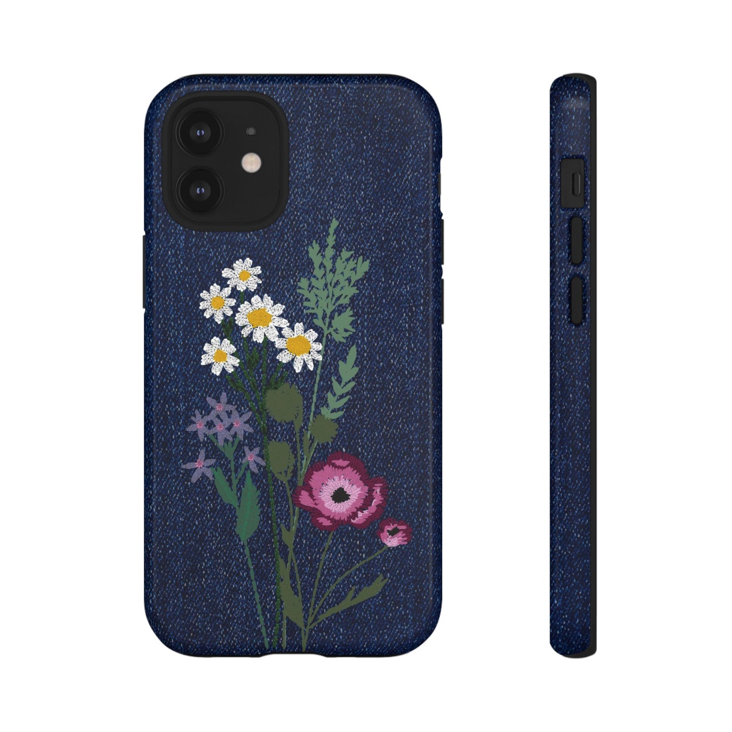 Denim Florals Tough Case