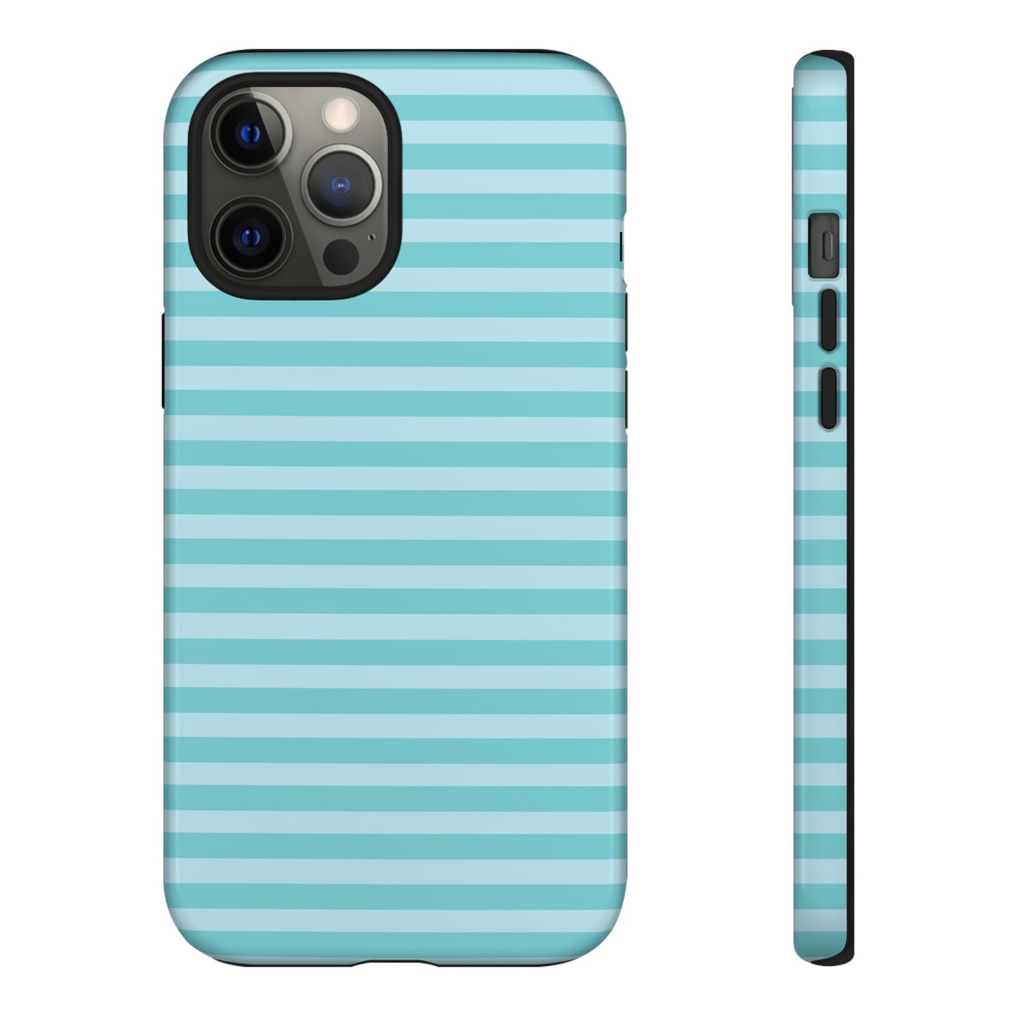 Teal Striped Tough Case
