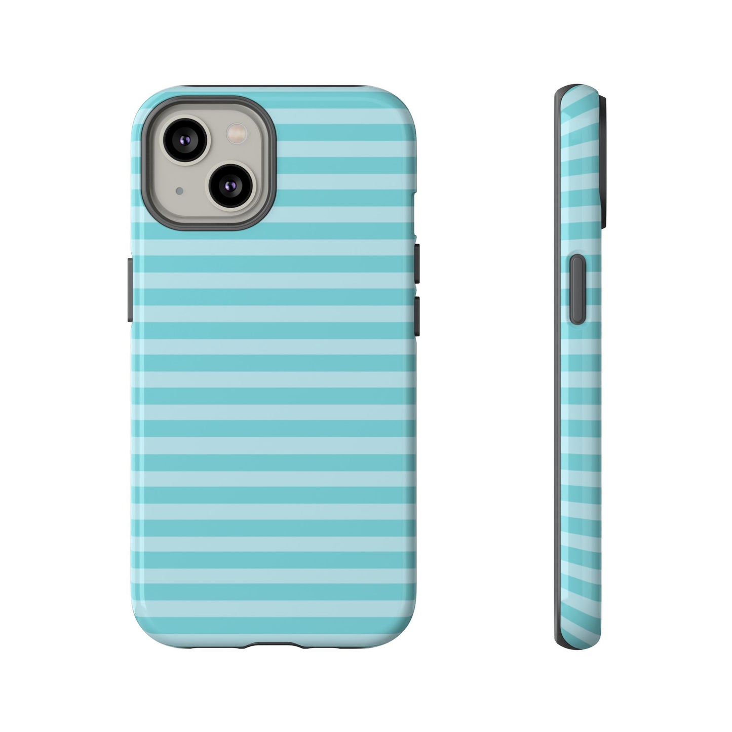 Teal Striped Tough Case
