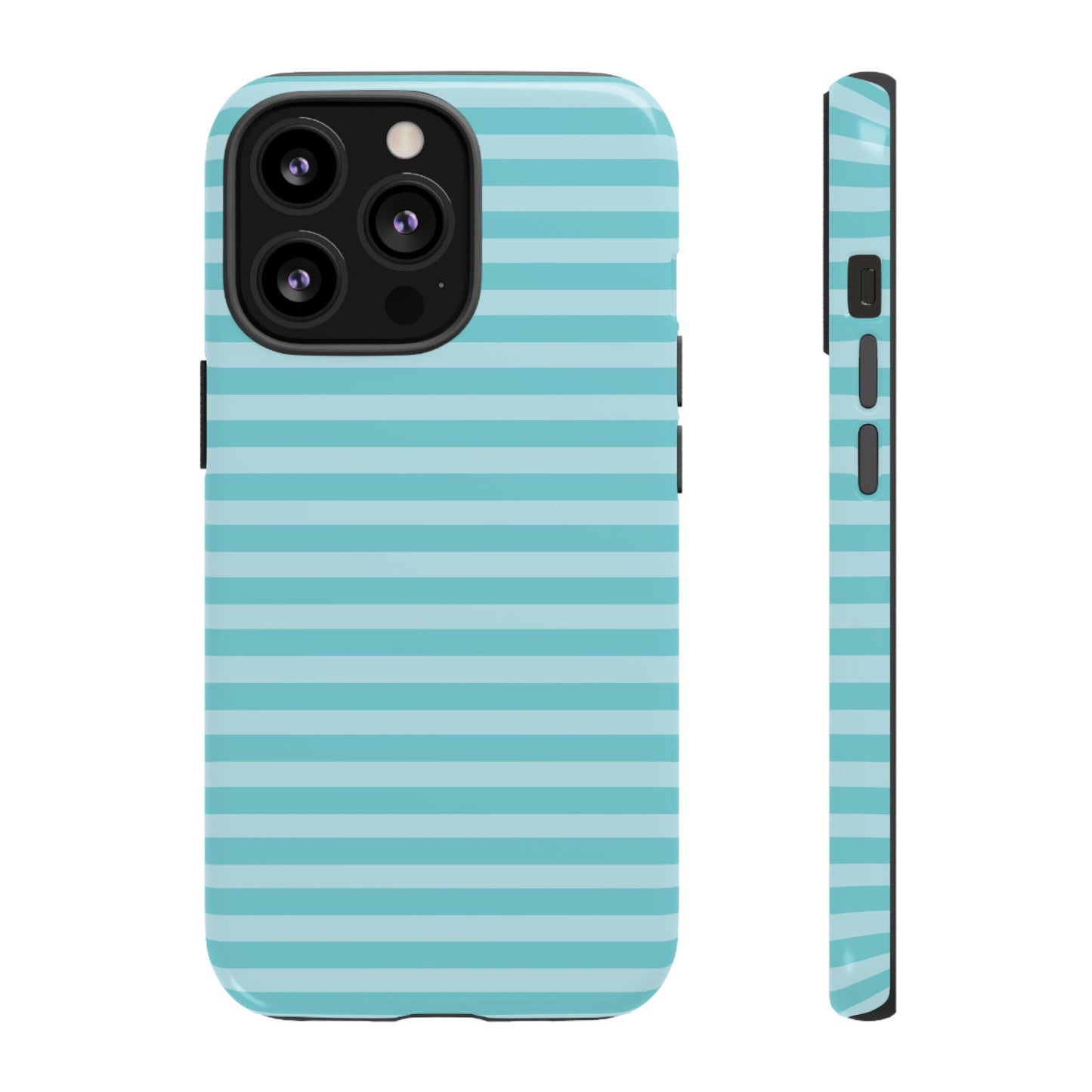 Teal Striped Tough Case